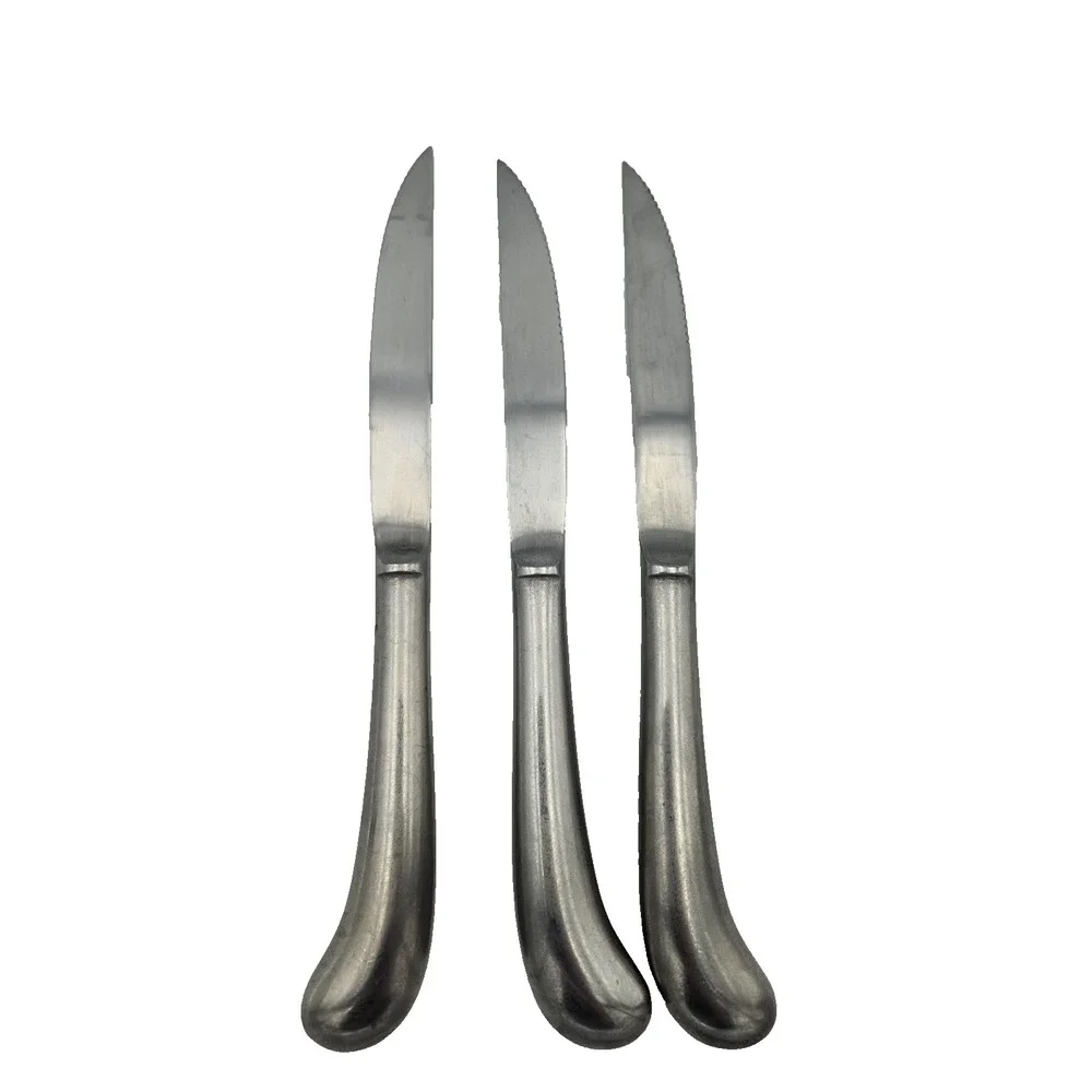 Rogers & Co Stainless‎ Steel Steak Knives Set of 3 Korea 9
